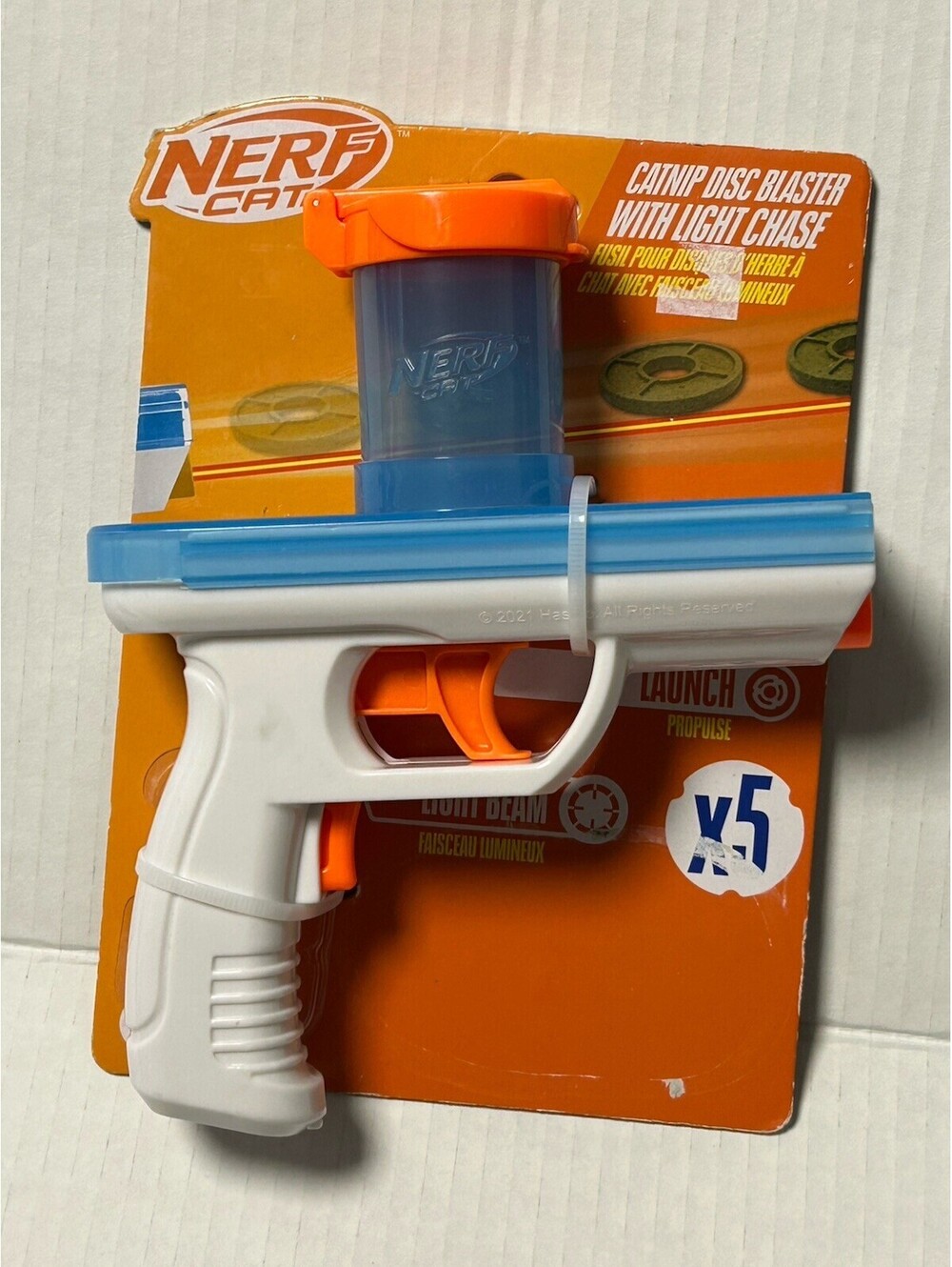 Nerf Cat Catnip Disc Blaster with Light Chase (Missing Discs) - Sealed